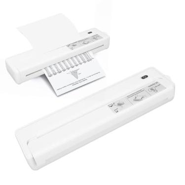 Imagem de Impressoras Portáteis Sem Fio para Viagem, Impressora Térmica Sem Tinta A4 203DPI Com Papel Imprimor