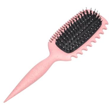 Imagem de Pente de cabelo feminino Nylon banhado couro cabeludo ferramenta de massagem para cabelo molhado cacheado estilo cabeleireiro (02)