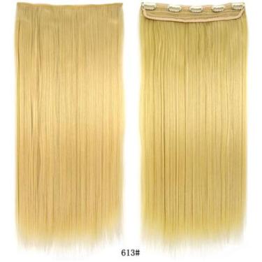 Imagem de Aplique Tic Tac Liso idêntico ao cabelo humano 70cm - GM HAIR, loiro 6