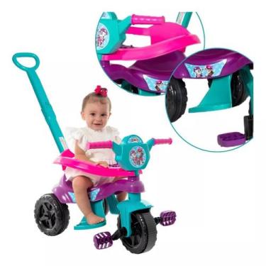 Imagem de Triciclo infantil Carrinho de Passeio com Pedal Infantil KEMOTOCA patr