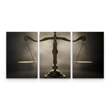 Imagem de Quadro Escritório Advocacia Balança Justiça Preto - Loja Wall Frame
