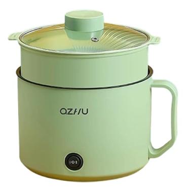Imagem de Ｂｅｓｇａ Hot Pot Electric com vapor de panela elétrica 2 engrenagens macarrão de ramen panela de ramen panela para ovos de farinha de aveia, Verde