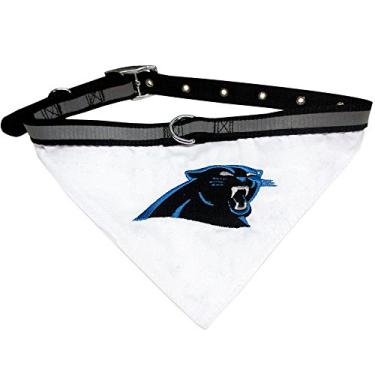 Imagem de NFL BANDANA - Carolina Panthers Pet Bandana com coleira refletiva e ajustável, pequena