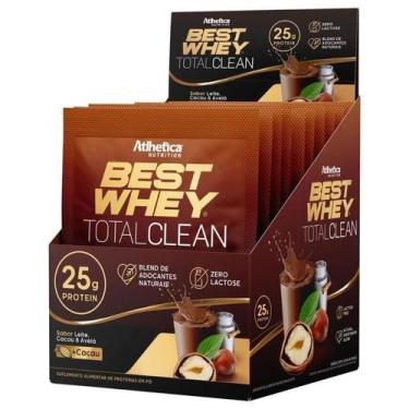 Imagem de Best Whey Total Clean (15 Sachês De 35G) Leite Cacau E Avela - Athleti