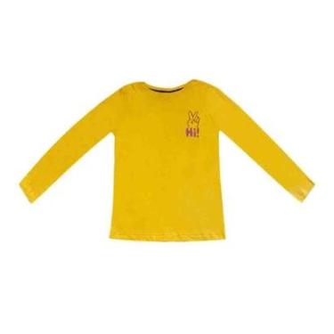 Imagem de Blusa Básica Hering Kids Infantil Menina Manga Longa Mostarda-Feminino