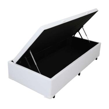 Imagem de Base para Cama Box Solteiro Érica com Baú Branca