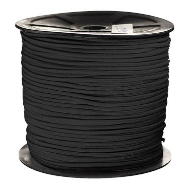 Imagem de Elástico Roliço 2mm para Saquinhos de Presente Preto 100 Metros