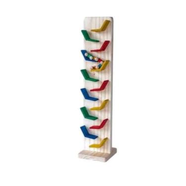 Imagem de Trem Zig Zag expresso brinquedo educativo em madeira colorido para crianças