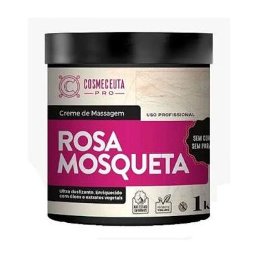 Imagem de Creme de Massagem Profissional cosmeceuta Rosa Mosqueta 1Kg - Hidratação e brilho para a pele, fragrância envolvente e agradável para a massagem