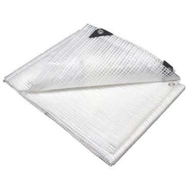 Imagem de Lona Transparente 5x4 com ilhoses cada 50cm 300 micras