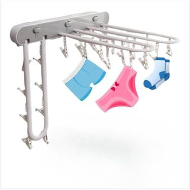 Imagem de Varal De Parede Dobravel Retratil Roupa Intima Apartamento