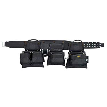 Imagem de CLC Custom Leathercraft 5605 Cinto de ferramentas para carpinteiros, preto, 18 bolsos