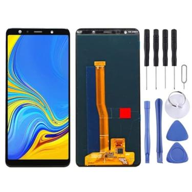 Imagem de YUNCHATW Acessórios telefônicos Tela LCD original para Galaxy A7 (2018), A750F / DS com conjunto completo de digitalizador (preto) Substituição do telefone celular