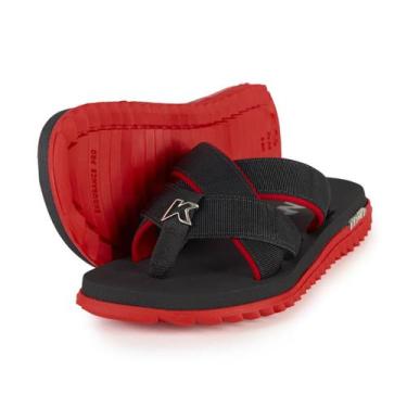 Imagem de Chinelo Kenner Kivah Spider Masculino - Preto e Vermelho, 39