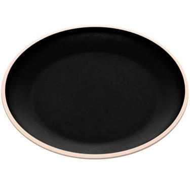 Imagem de Prato Para Pão Sobremesa Melamina 15cm Class Wolff Preto Ser