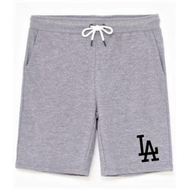 Imagem de Bermuda Moletinho Masculina Los Angeles La Beisebol Baseball - Phashio