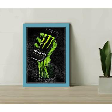 Imagem de Quadro Decorativo Energético Monster + Vidro 33x25 Estudio