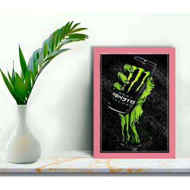 Imagem de Quadro Decorativo Energético Monster + Vidro 33x25 Estudio