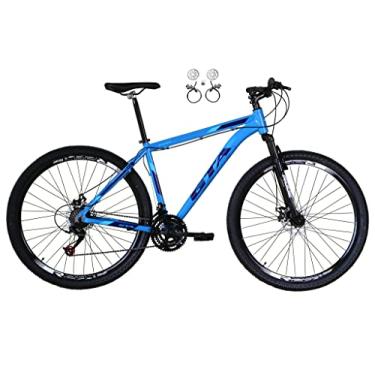 Imagem de Bicicleta Aro 29 Gta Start 21v Freio a Disco Hidráulico Alumínio Garfo Suspensão (Azul, 15)