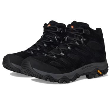 Imagem de Merrell Bota de caminhada masculina Moab 3 Mid, Noite preta, 46