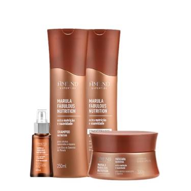 Imagem de Kit Shampoo, Condicionador, Máscara e Óleo Amend Marula Fabulous Nutrition