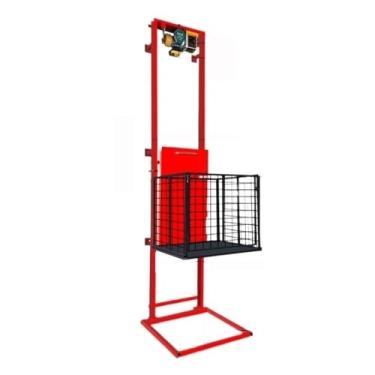 Imagem de Plataforma Elevatória Plataforma de elevação elétrica totalmente automática, pequeno elevador de carga, armazém, fábrica, carga residencial, elevador antiqueda com controle remoto Mesa Elevatória