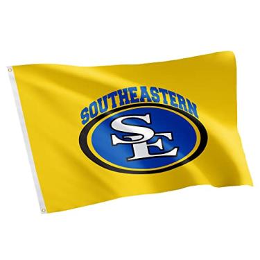 Imagem de Desert Cactus Bandeira Southeastern Oklahoma State University Savage Storm NCAA 100% poliéster para ambientes internos e externos, 91 cm x 1,5 m