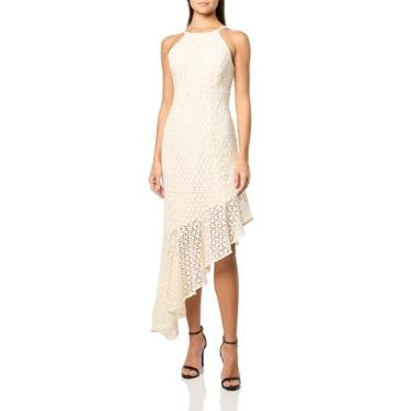 Imagem de GUESS Vestido feminino sem mangas Claudia, Pomba branca, 40