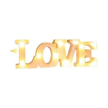 Imagem de Dia Dos Namorados Romântico LED LOVE Sign Lights Home Desktop Decoraçã
