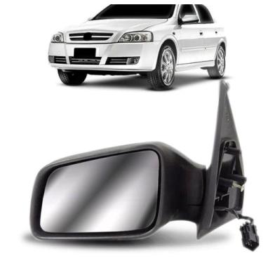 Imagem de Retrovisor Astra 1998 a 2012 Elétrico Capa Preta - SP ACESSÓRIOS, Esqu