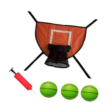 Imagem de Vaveren Acessório para cesta de basquete em trampolim, acessórios para trampolim, gol de basquete universal para a maioria dos trampolins, Basquete Verde