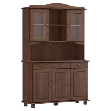 Imagem de Cristaleira Rubi 5 Portas E 3 Gavetas Café - Finestra Móveis Café