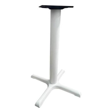 Imagem de Base de Mesa Ômega em Ferro Branco Pintura Eletrostática 71,50 cm (Alt