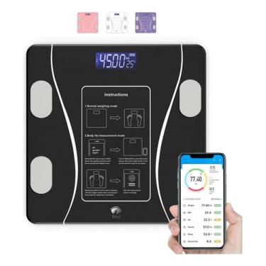 Imagem de Balança Digital Bioimpedância Com Bluetooth Aplicativo Peso Analisador