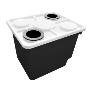 Imagem de Ｂｅｓｇａ Vaso de cultivo hidropônico em barril para cultivo em estufa, multifuncional, para jardim, em águas profundas, para frutas e tomates, Preto