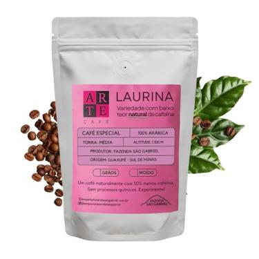 Imagem de Café Especial Grãos 100% Arábica Laurina Bourbon Variedade Rara Naturalmente com Baixo Teor de Cafeína - Torra Média Premium Notas de Chocolate, Mel, Baunilha – Cultivo em Altitude Sul de Minas Guaxupé Fazenda São Gabriel – 250g