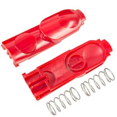 Imagem de Pacote com 2 clipes de cabeça de limpador de botão de trava de substituição para Dyson V7 V8 V10 V11 V15 Aspirador de pó elétrico extensão haste botão de tubo com peças de acessórios de mola