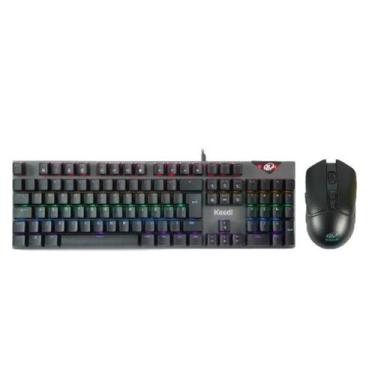 Imagem de Kit Gamer Teclado Mouse Mecânico RGB Switch 3200 dpi TEC803+MOU906 - k