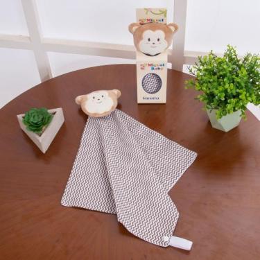 Imagem de Naninha De Bebê Bichinho De Pelúcia Com Prendedor De Chupeta - JR Deco