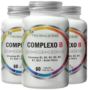Imagem de KIT 3X B-Complex (Vitaminas do Complexo B) 60 cápsulas - Flora Nativa