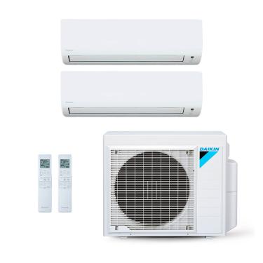 Imagem de Ar-Condicionado Multi Split Inverter Daikin 18.000 (1x Evap HW 9.000 + 1x Evap HW 12.000) Quente/Frio 220V