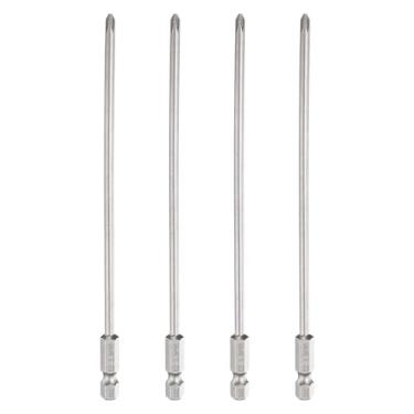 Imagem de HARFINGTON 4 peças de chave de fenda Phillips número 1 PH1 haste sextavada de 1/10.2 cm (150 mm) de comprimento 0.4 cm Brocas magnéticas de cabeça cruzada S2 broca de aço industrial para ferramentas