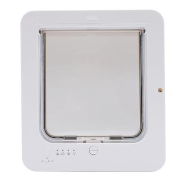 Imagem de Generic Porta de Animal de Estimação de Sensor Automático, Instalação Fácil de Instalação Inteligente de Entrada Controlável de Entrada para Casa (Branco + Controle Remoto)