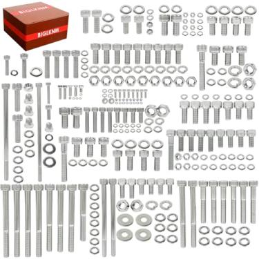 Imagem de BIGLKNM Kit de parafusos de motor compatível com Honda 1978-1985 ATC70 ATV parafuso de aço inoxidável polido para manutenção e restauração