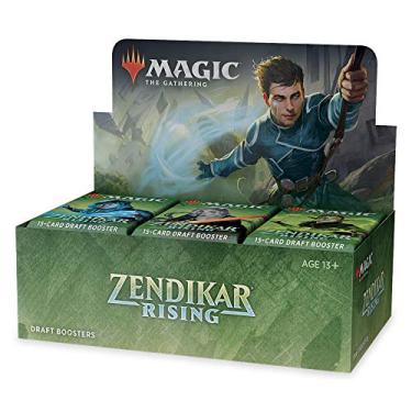 Imagem de Magic: The Gathering Zendikar Rising Draft Booster Box | 36 Booster Packs (540 Cards) + 1 Box Topper | 36 Full Art Lands | Factory Sealed