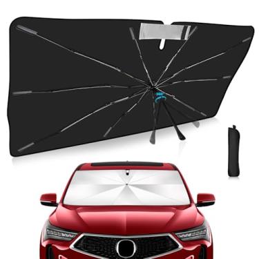 Imagem de Guarda-sol para para-brisa 2025 Upgrade Custom Fit for Acura RDX 2019-2025 Capa de carro dobrável com proteção UV para carro, escudo de chuva de emergência e protetor de painel - Acessório automotivo