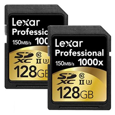 Imagem de Lexar Cartões profissionais 1000 x 128 GB (pacote com 2) SDXC Uhs-II