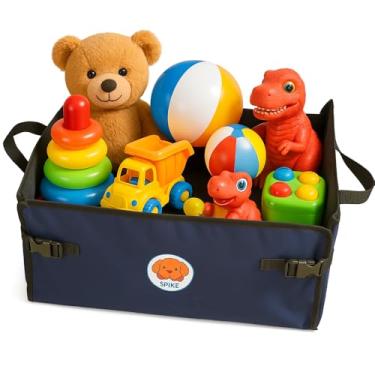 Imagem de Caixa Organizadora Dobrável SPIKE – Lona Resistente, Grande, Alças Laterais e Cor Azul Marinho