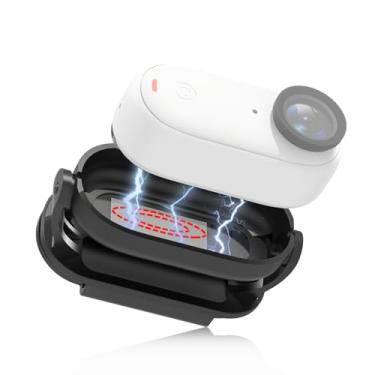 Imagem de YicDofu Acessórios magnéticos para clipe de chapéu de liberação rápida para Insta360 GO 3S / GO 3, clipes de chapéu Insta GO3 Suporte de tampa de câmera esportiva braçadeira de montagem fixa, moldura