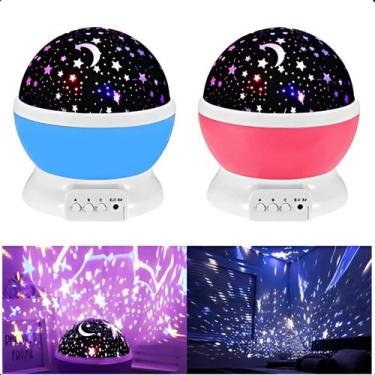 Imagem de Luminária Mesa Giratória Luz Galaxy Projetor Infantil Moderna - LIPPIN
